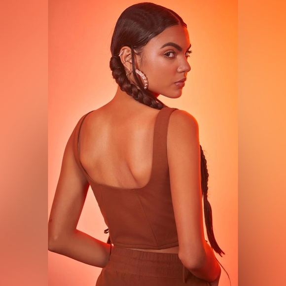 Dare to go Lace-Up Corset Top by Poster Girl - Picture 4 of 4